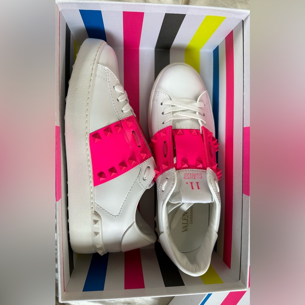 Valentino Garavani rockstud untitled leather sneakers